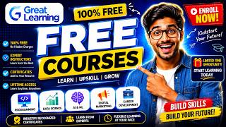 Great Learning FREE Courses with Certificate | AI, Python, Data Science & More