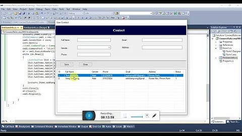 6  C# Connect Insert Select Update Delete Ms Access Part 4 PSBU Academy