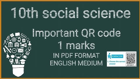 TN 10th social science public important QR code 1mark Q&A 2020| Eng medium| newsyllabus SocioAcademy