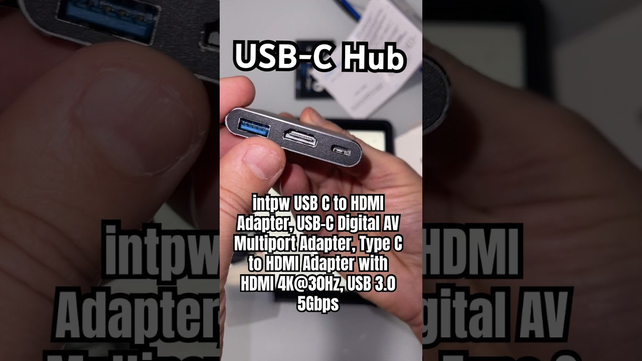 Intpw USB C to HDMI Adapter w/ thunderbolt 3 port – intpw