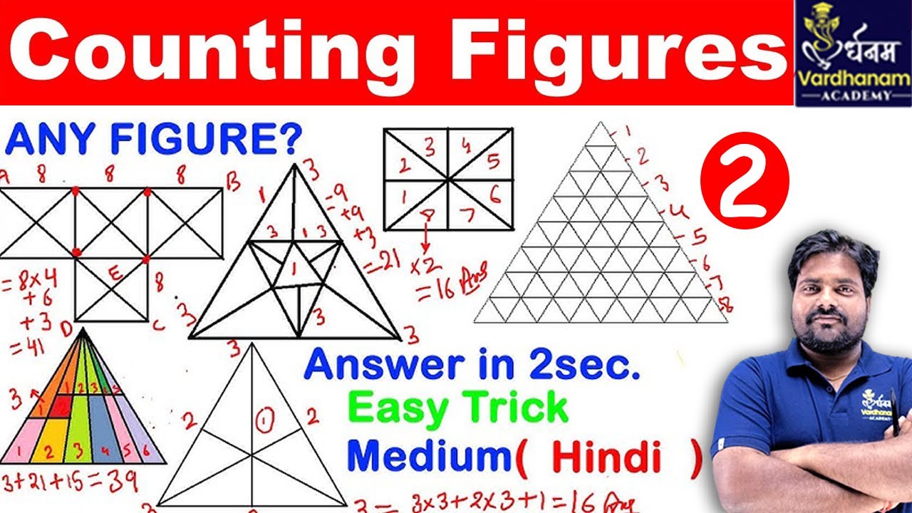 Counting Figur Trick | Best Trick for Counting Figures | आकृतियों की ...