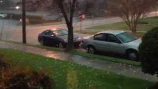 Hailstorm Hits Jackson, MS