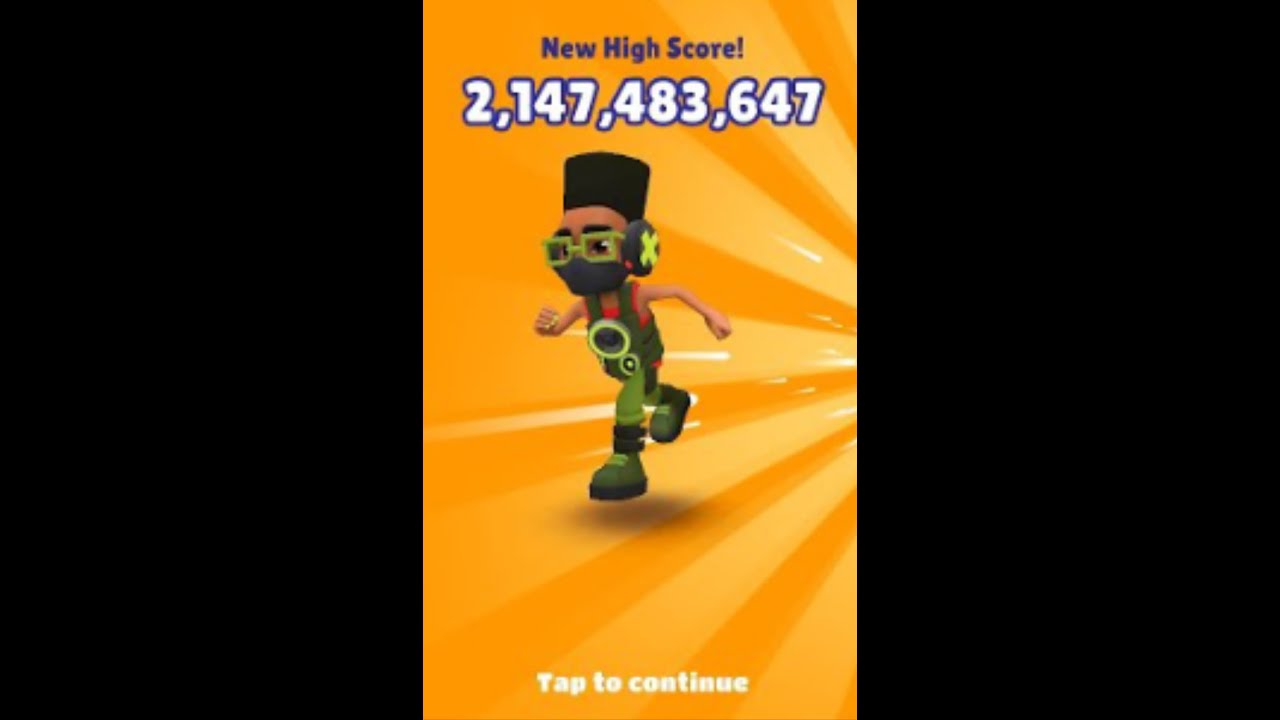 Subway Surfers World Record over 2 billion points 2147483647 points