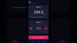 Udacity Challenge, BMI Calculator, Android Development Track