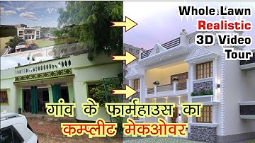 3D Walkthrough Video || Farmhouse Design|| VRAY Rendering|| Farmhouse Renovation