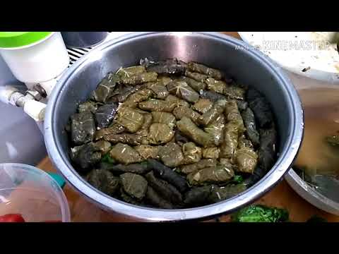 วีดีโอ: วิธีทำ Dolma ใบองุ่น