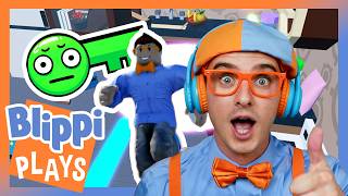 Find all the keys on level 2!  | Blippi Plays | Educational & Gaming Videos for Kids