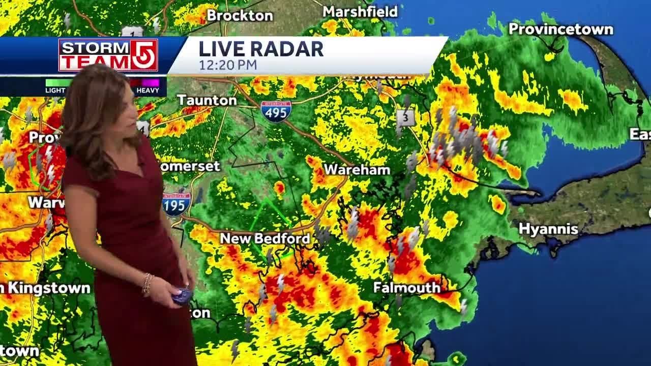 Video: Severe storms bringing downpours, lightning - YouTube