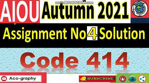 AIOU Code 414 Solved Assignment No.4 Autumn 2021 || Subject: Demography || Level: Bachelor/BA