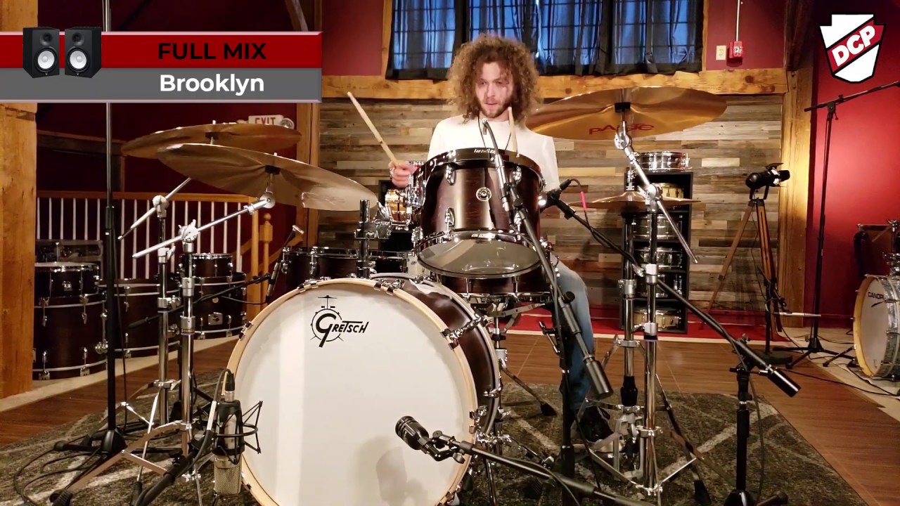 Gretsch Brooklyn 3pc Drum Set w/24BD Silver Mist Duco