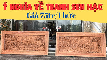 Ý Nghĩa Tranh Sen Hạc Do Nghệ Nhân Chế Tác #dogothanhluan