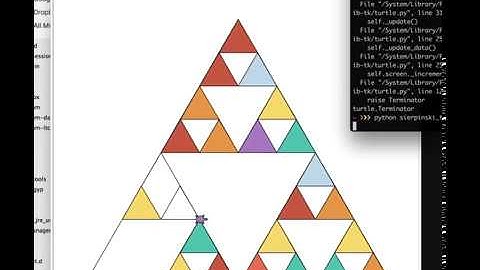 Sierpinski Triangle with Python turtle