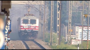 High Speed Parallel Action on Indian Railways overtake and action Fast Train Race || #Avinfo