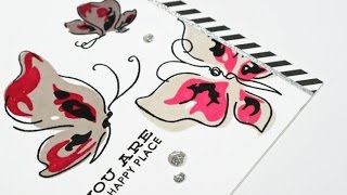 Butterflies with Layer Stamping