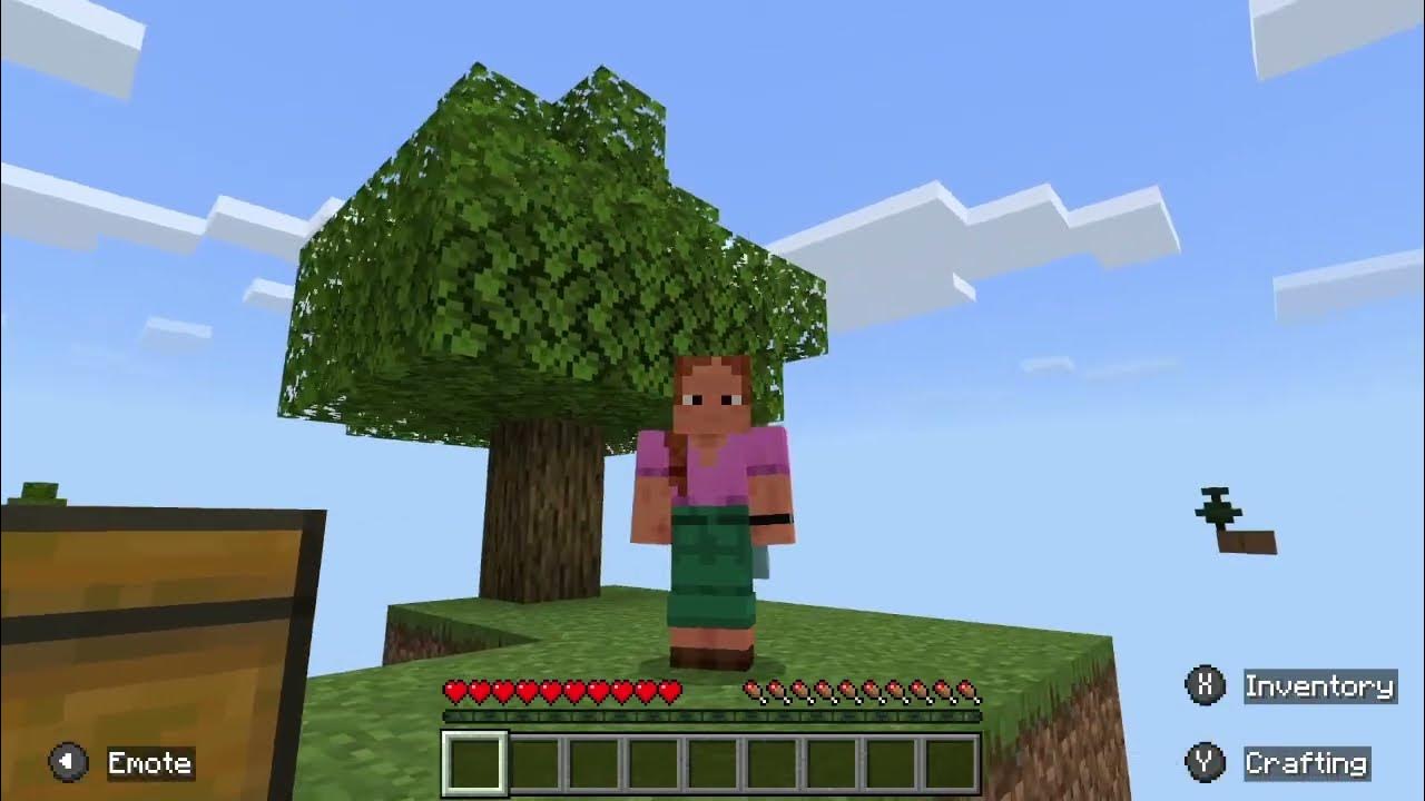 Minecraft, first 90min of Skyblock map on Nintendo Switch YouTube