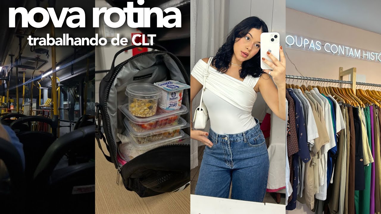 VLOG: minha nova rotina trabalhando fora (CLT) + recebidos do mês 🌟