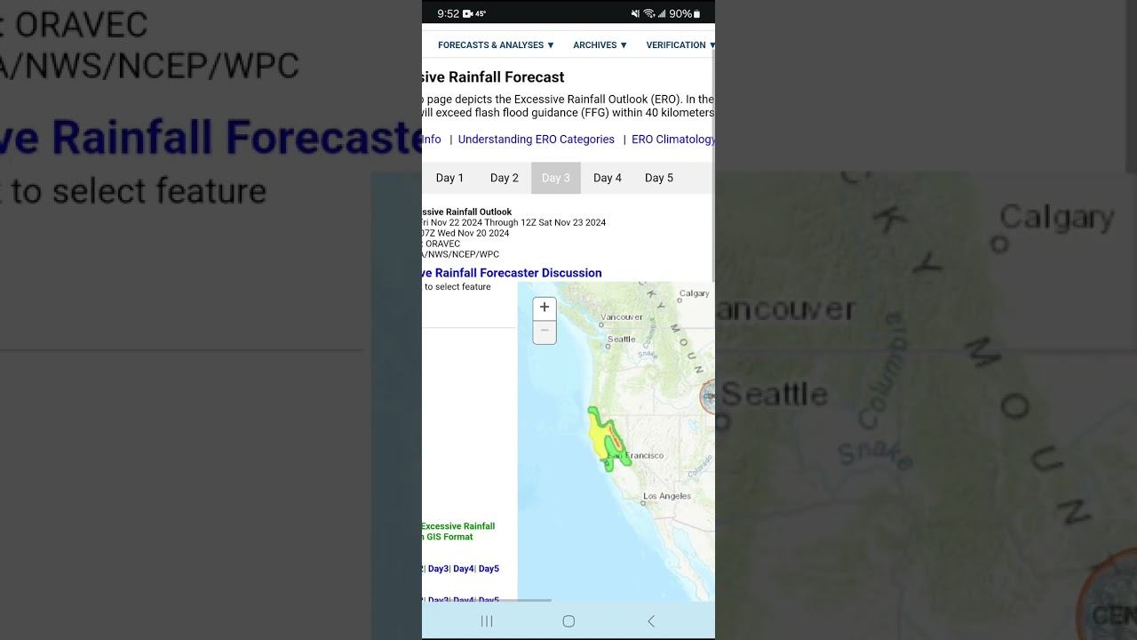 Excessive Rainfall Outlook 11-20-24 to 11-25-24