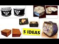 DIY/5 Best cardboard boxes ideas/ Jewelry Boxes /Cardboard craft