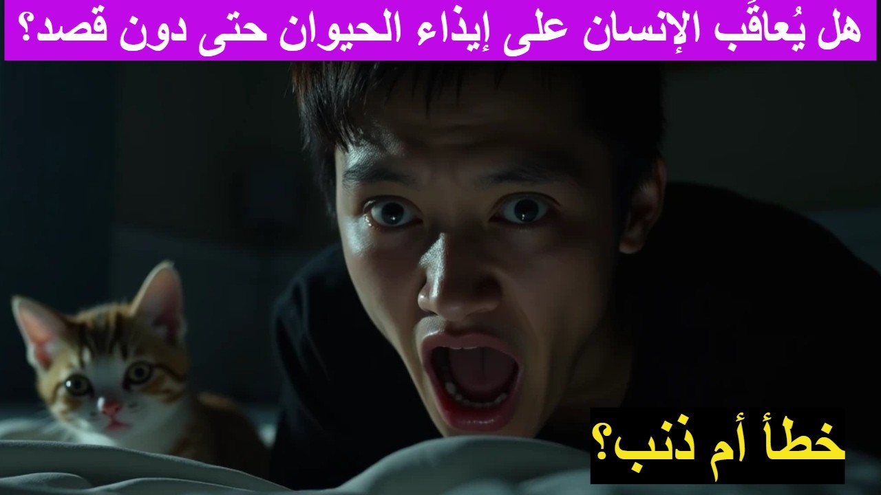 هل يُعاقَب الإنسان على إيذاء الحيوان حتى دون قصد