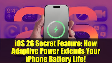 iOS 26 Secret Feature: How Adaptive Power Extends Your iPhone Battery Life!