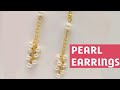 How to make Pearl earrings |Jewelry making