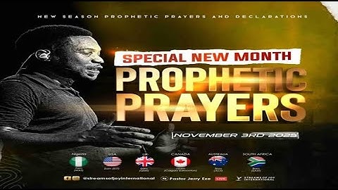 NOVEMBER SPECIAL NEW MONTH PROPHETIC PRAYERS || NSPPD || 3RD NOVEMBER 2025