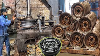 Manufacturing vehicles iron wheel Rim in Factory | Production Process wheel Rim  производство колес