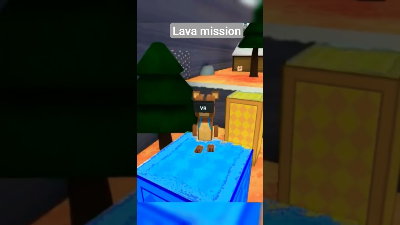 Lava mission in super bear adventure 