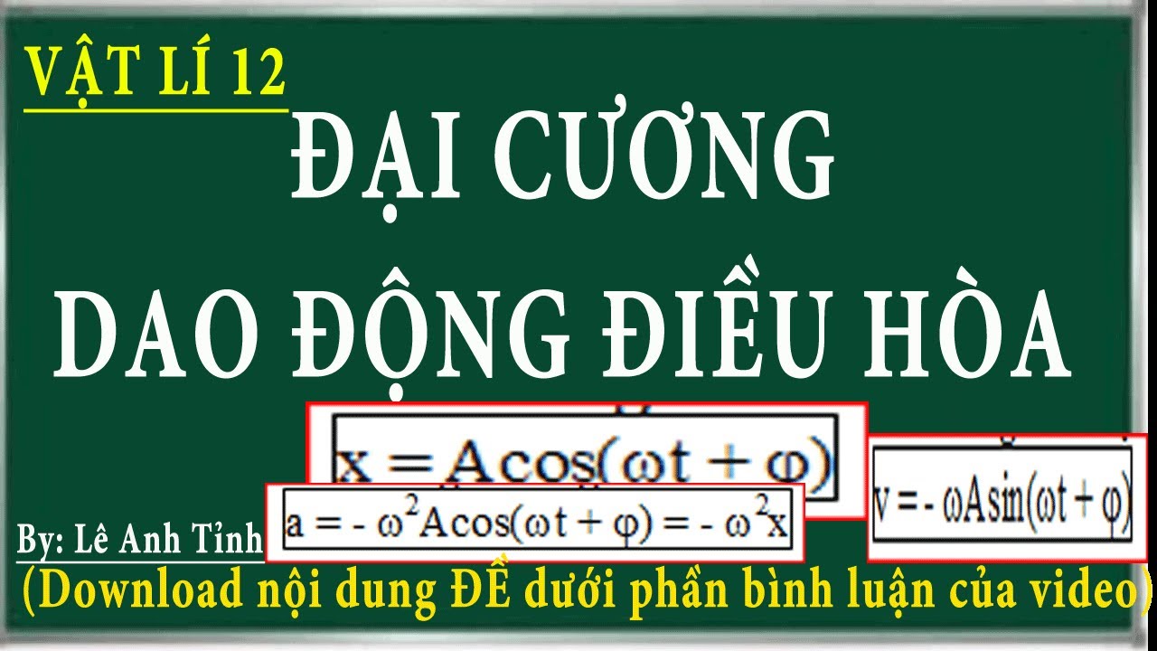 Đại cương dao động điều hòa( Tiếp)