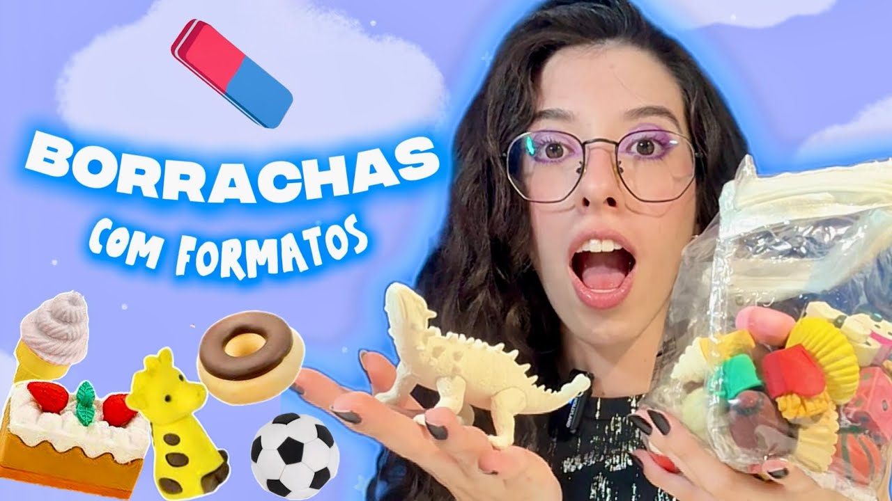 MINHA COLEÇÃO DE BORRACHAS DIFERENTONAS YouTube