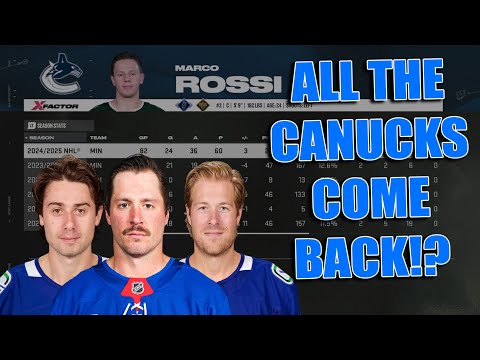 What Happens If Quinn Hughes and ALL Former Active Vancouver Canucks were on the SAME Team? #NHL 26