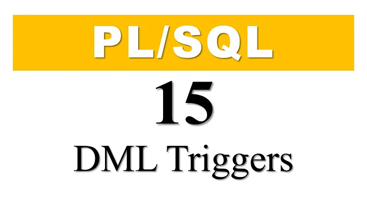 PL/SQL tutorial 15: DML Trigger With Before Insert, Update and Delete DML Examples