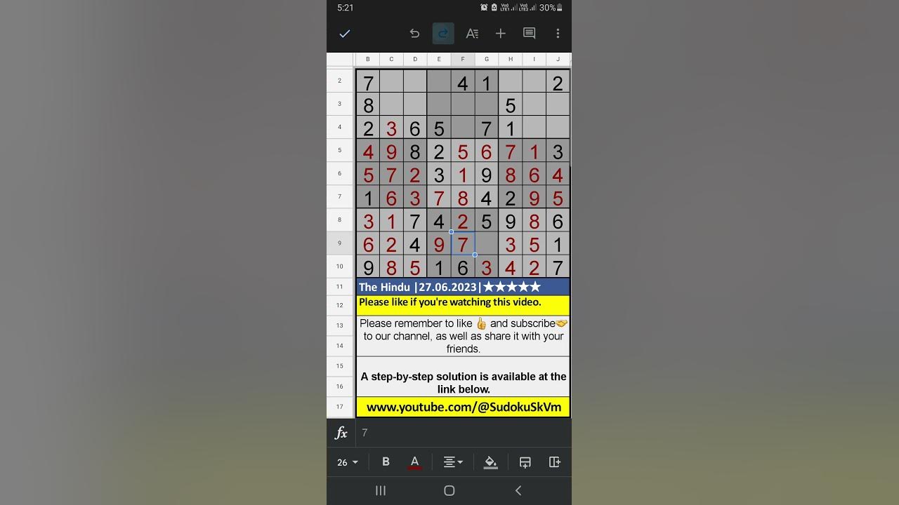 How to Solve Hindu 5Star Sudoku, June 27, 2023 StepbyStep Solution