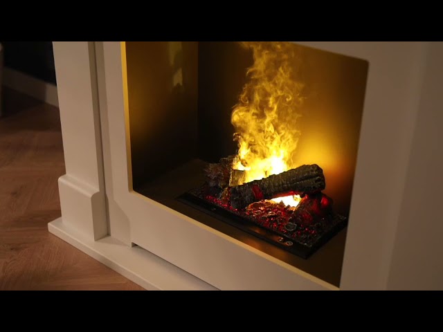 Suncrest Lucera 47 Optimyst Electric Fireplace Suite - YouTube