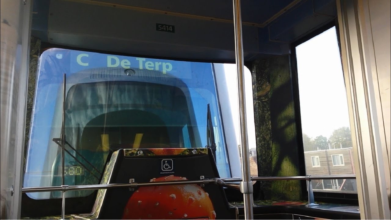 RET Metro Type S (5414) rit op lijn C tussen Spijkenisse Centrum en De Akkers