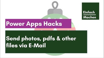 Power Apps Hacks | Send photos, PDFs & other files from your Power App via email