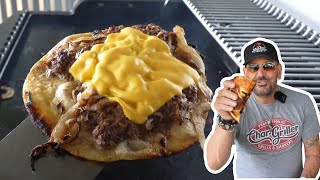 The Ultimate Smash Burger Taco | Oklahoma Onion Smash Burger Taco Recipe on the Halo Elite4b Griddle