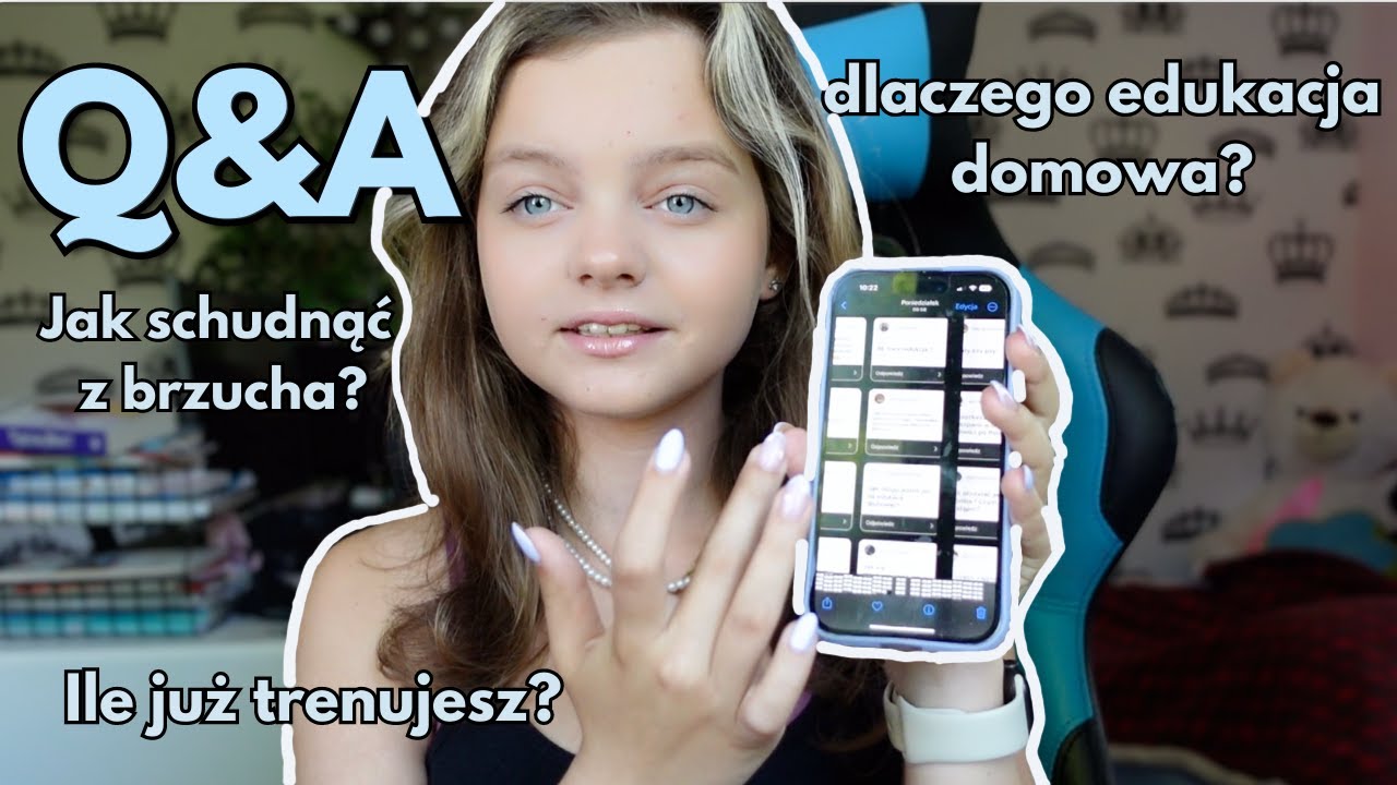Q&A| Naczęściej zadawane pytania! Dieta i treningi, Dlaczego edukacja domowa? Jak się z motywować?🌸