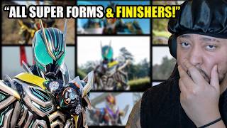 My First Time Watching Primary Kamen Riders Super Forms Henshin and Finisher Kuuga Amazing Mighty