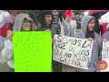 Nordhoff students protest Feb. 6 in support of immigrants in the community