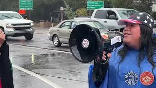 Nordhoff students protest Feb. 6 in support of immigrants in the community