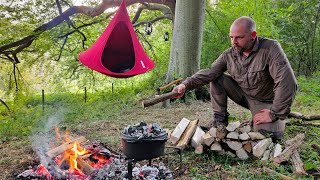 Solo Overnight in a Hanging Cocoon - Terrible sleep by Kent Survival 288,651 views 8 months ago 34 minutes