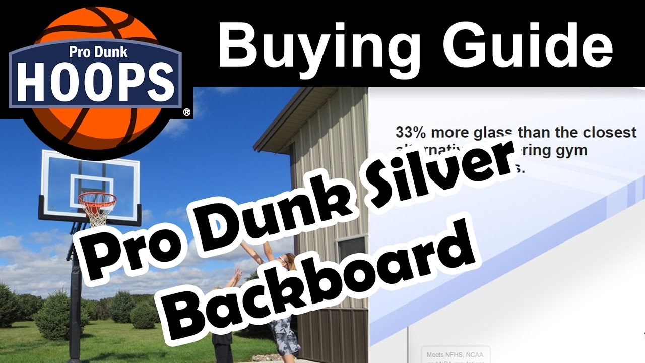 Pro Dunk® Silver 54" Basketball Backboard Overview YouTube
