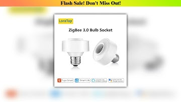Best LoraTap Tuya Smart ZigBee 3.0 Led Bulb Socket Lamp Adapter Holder E27 Works with Google Home A