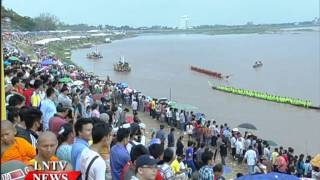 Lao NEWS on LNTV: Vientiane committee prepares for annual boat racing festival.26/9/2014 screenshot 2