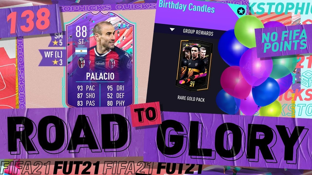 FIFA 21 FUT BIRTHDAY PALACIO SBC - BIRTHDAY CANDLES SBC - ROAD TO GLORY 138