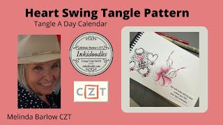 Heart Swing Tangle Art Lesson