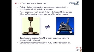 10 Common Mistakes in Fatigue Analysis