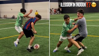 ILLUSION Indoor Soccer Goal COSTS Team Winning The Game!