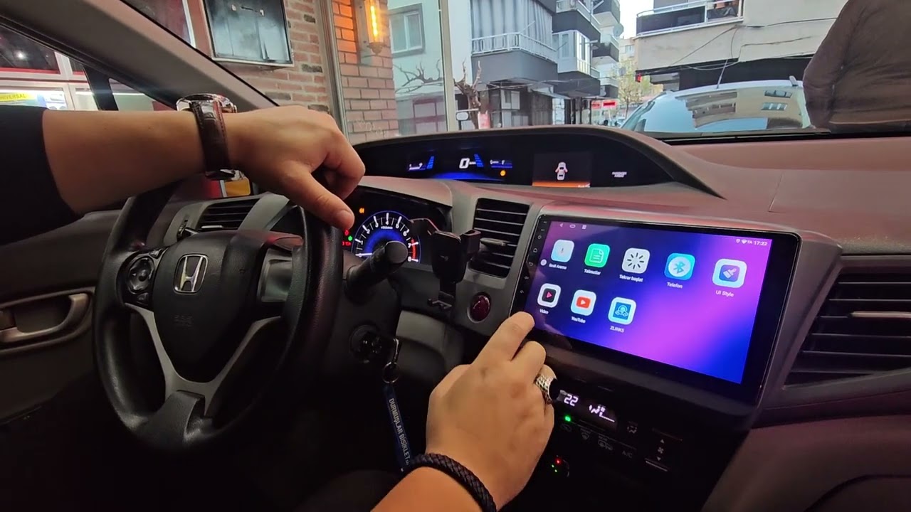 2012 Honda Civic Kablosuz Carplayli Android Multimedya